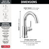 Llave para baño monomando con arco elevado