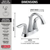 Llave para baño de combinación con dos manijas (producto recertificado)