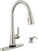 Single Handle Pull-Down Touch<sub>2</sub>O® Technology Kitchen Faucet with Touchless Technology and Soap Dispenser