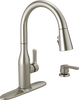 Llave para cocina monomando extensible con dispensador de jabón y tecnología ShieldSpray® (producto recertificado)