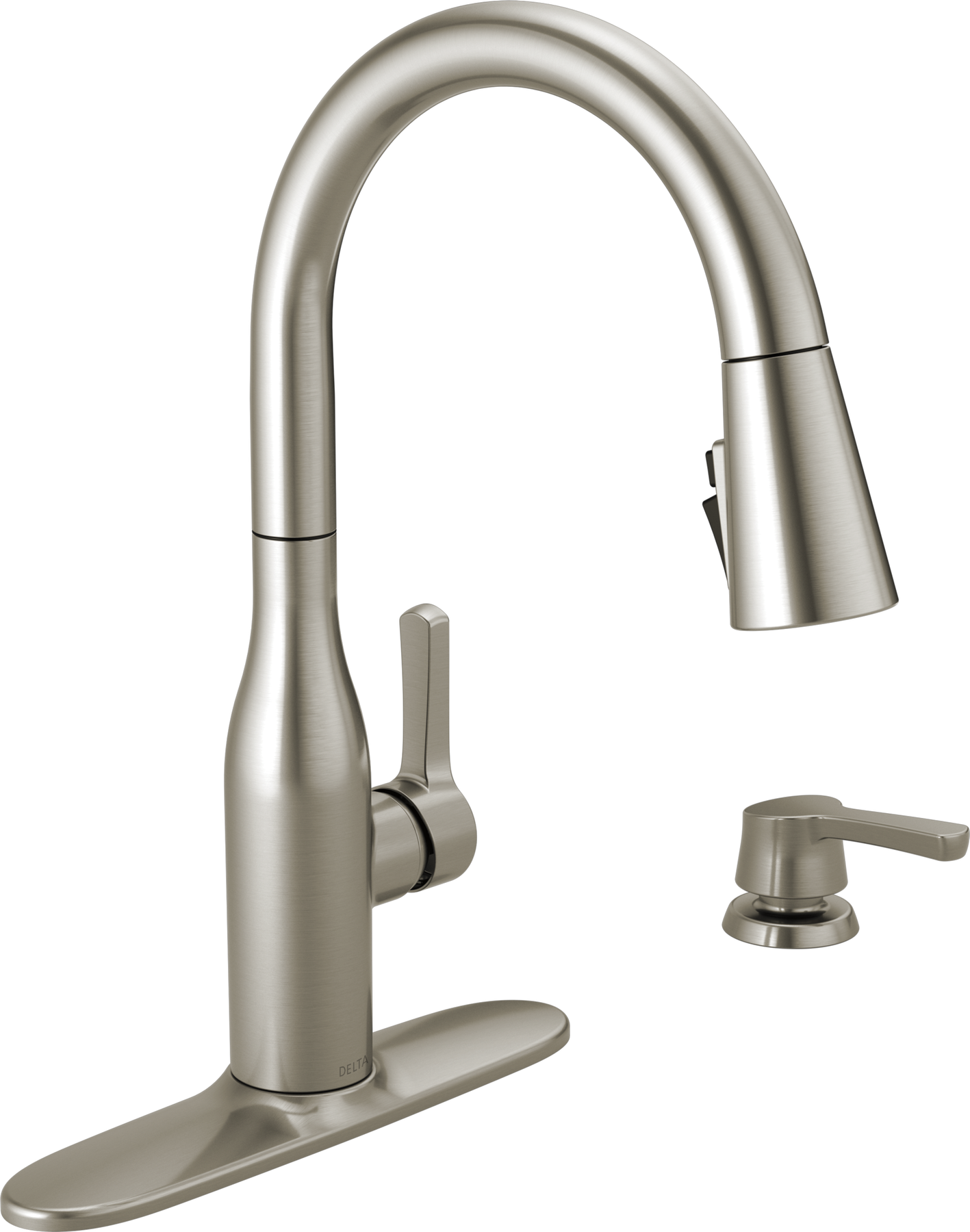 Llave para cocina monomando extensible con dispensador de jabón y tecnología ShieldSpray® (producto recertificado), imagen 1