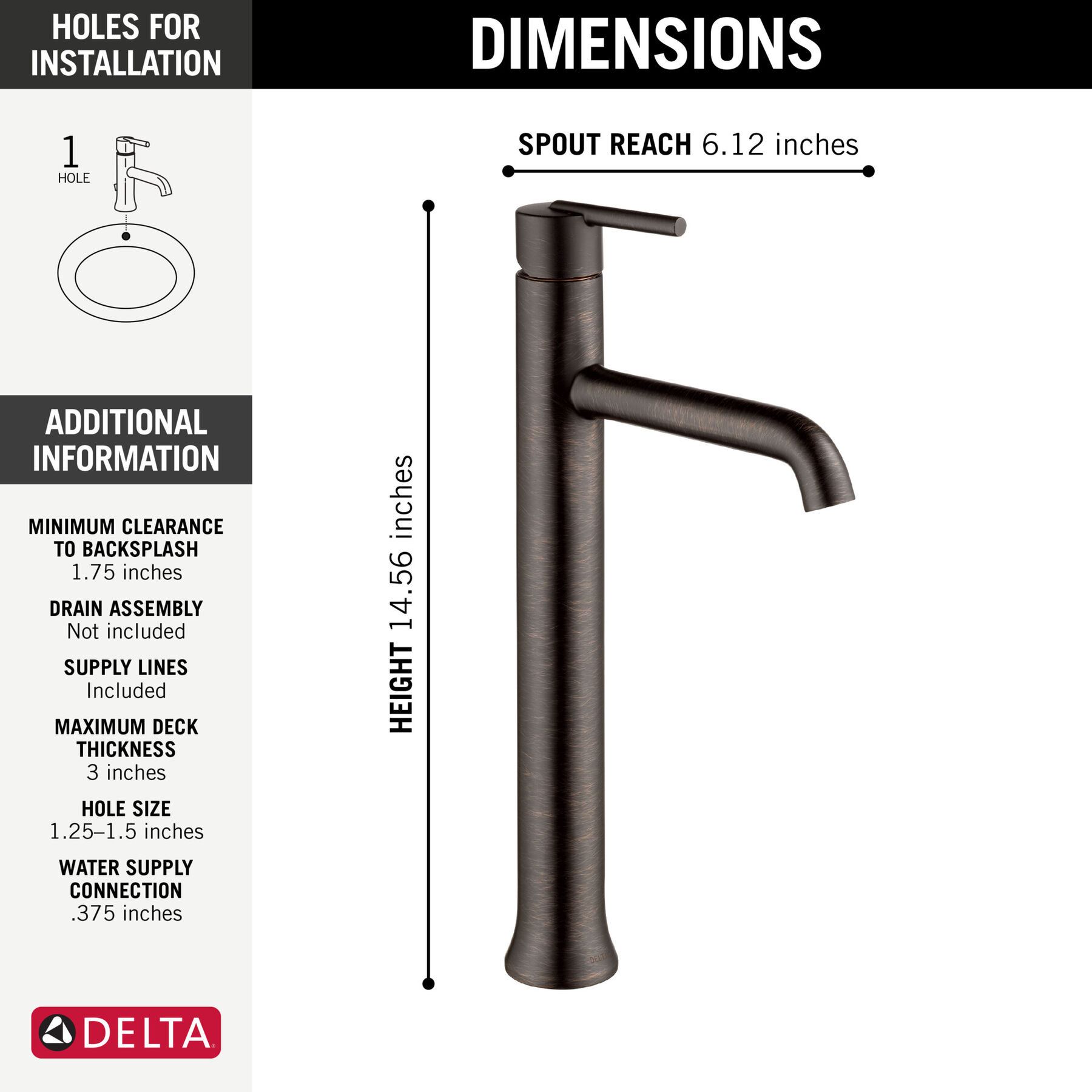 Llave para baño tipo vasija 1L sin desagüe (producto recertificado), imagen 1