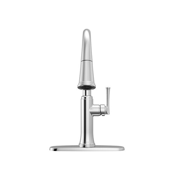Llave de una manija con tubo de salida deslizable para cocina