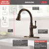 Llave para cocina monomando extensible con tecnologías Touch<sub>2</sub>O® y ShieldSpray®