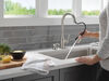 Llave para cocina monomando extensible con dispensador de jabón y tecnología ShieldSpray