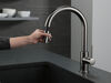 Llave de una manija con tubo de salida deslizable para cocina