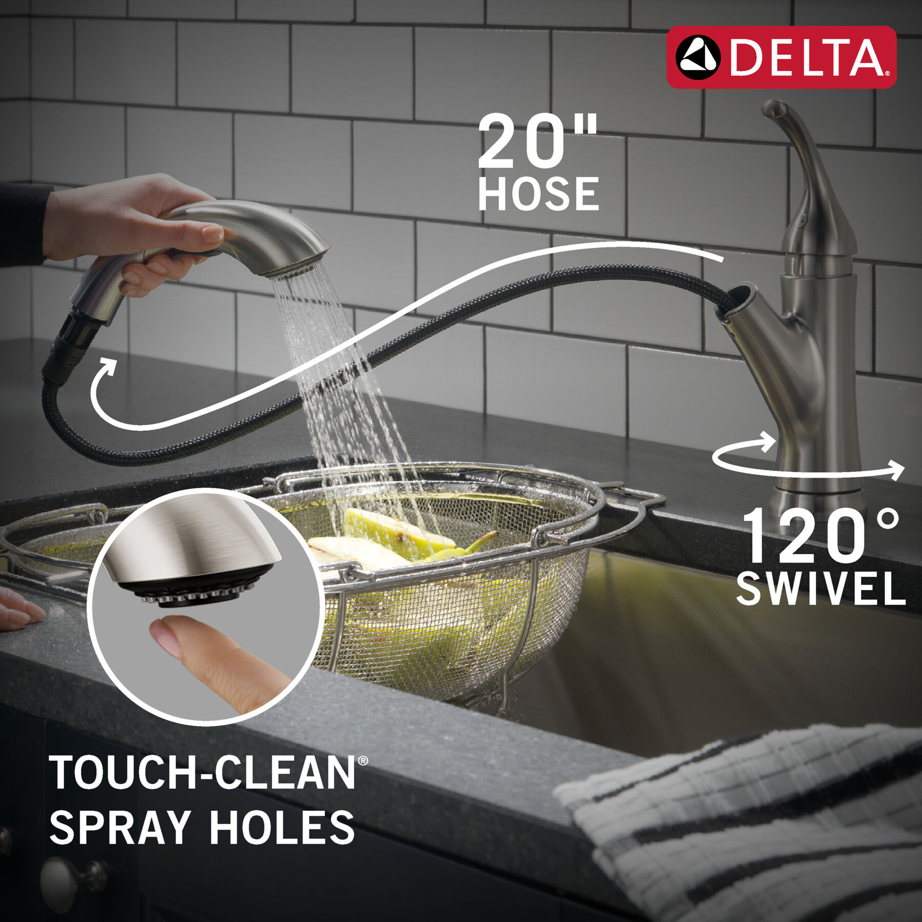 Llave para cocina monomando desplegable, imagen 5