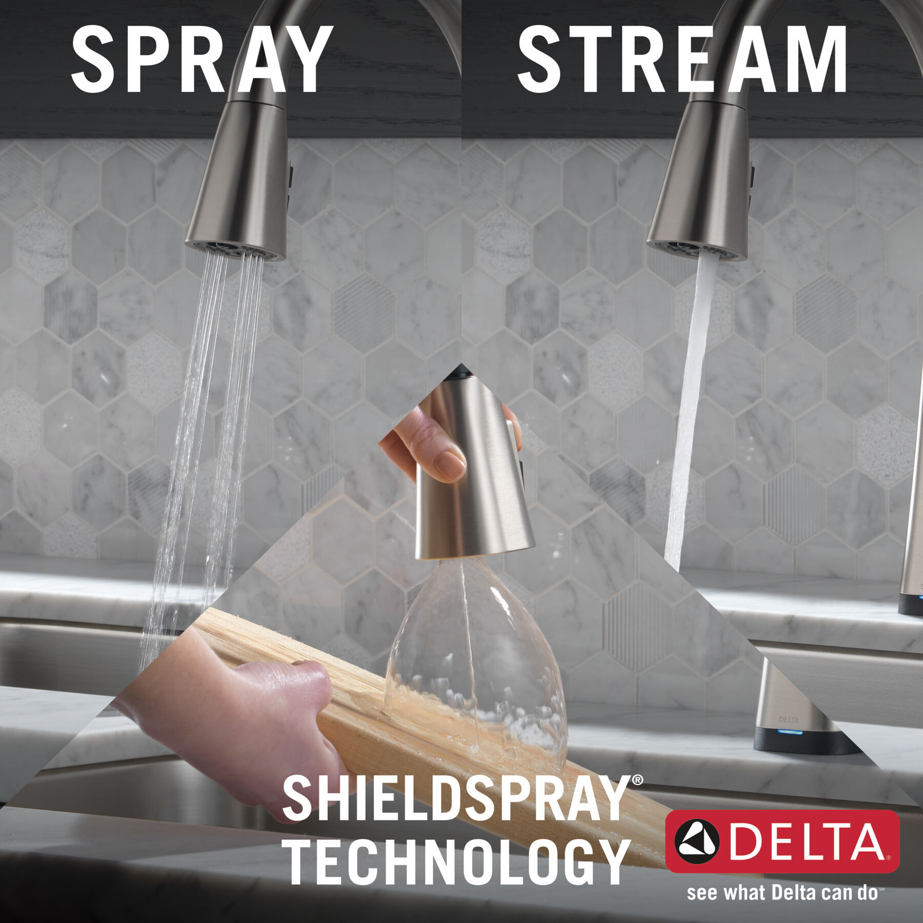 Single-Handle Pull-Down Kitchen Faucet with Touch<sub>2</sub>O® Technology, image 35