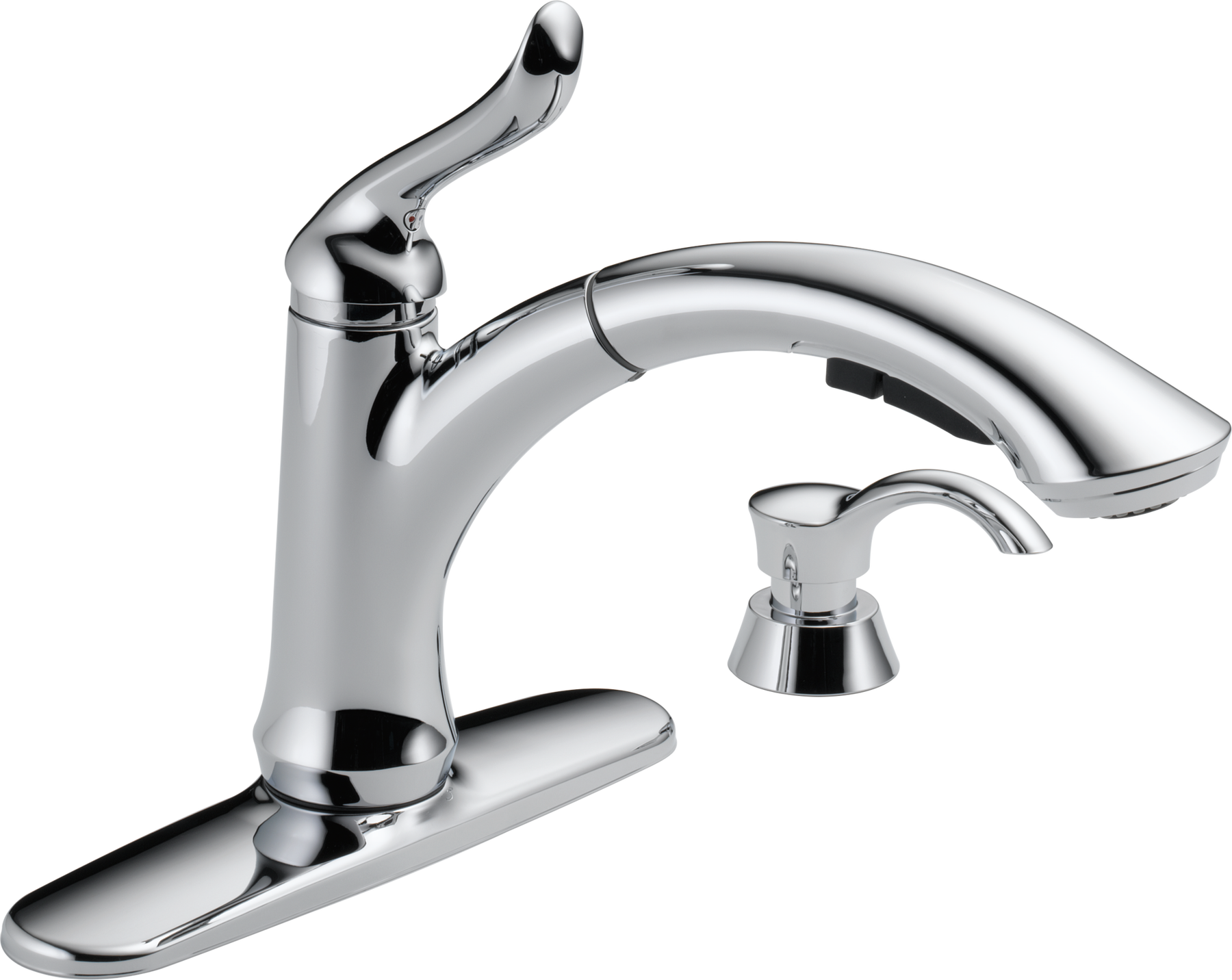 Llave para cocina monomando desplegable con dispensador de jabón, imagen 1