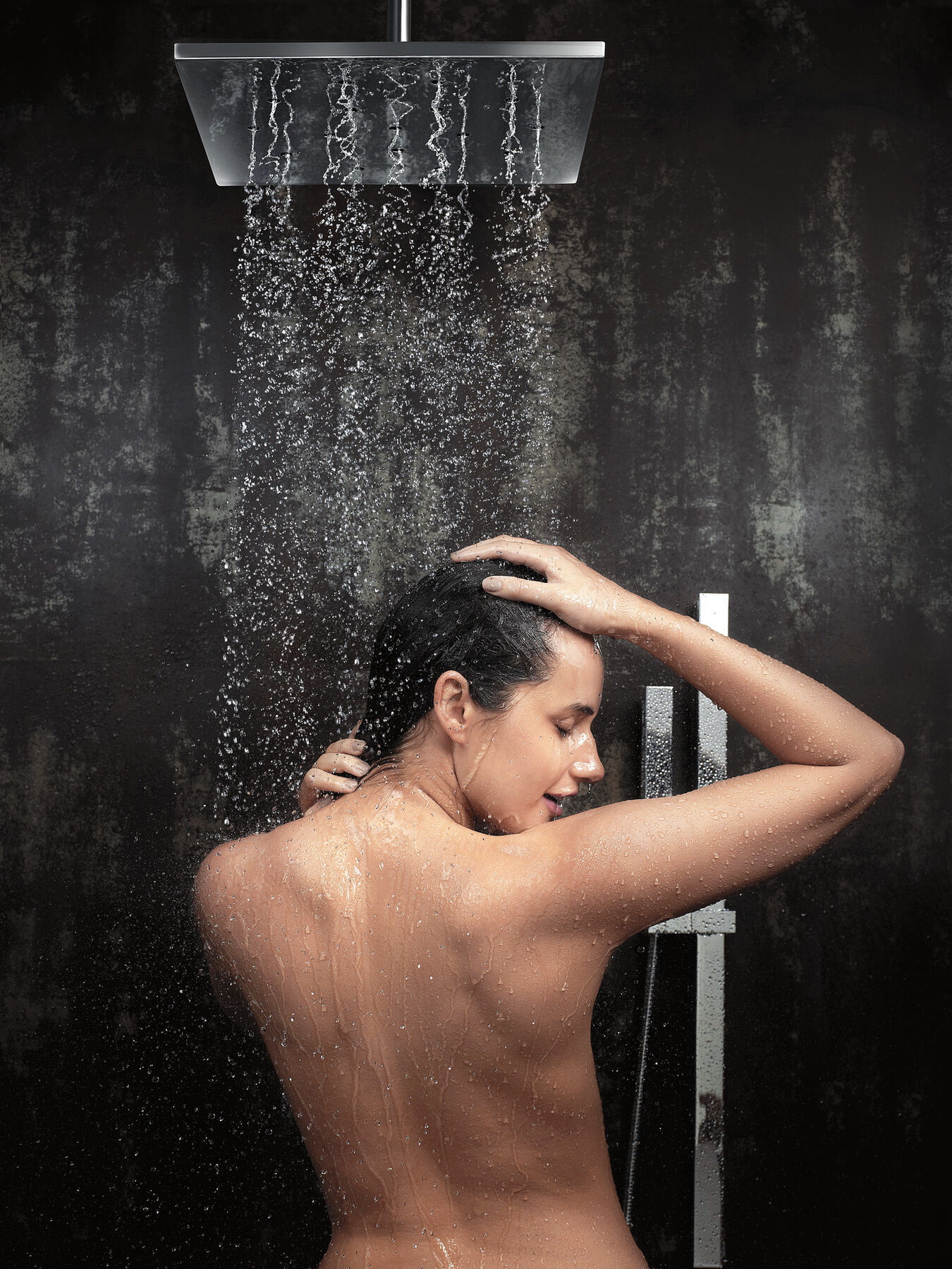 Ducha manual H<sub>2</sub>Okinetic® de una sola función con barra deslizante, imagen 9