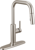 Llave de una manija con tubo de salida deslizable para cocina
