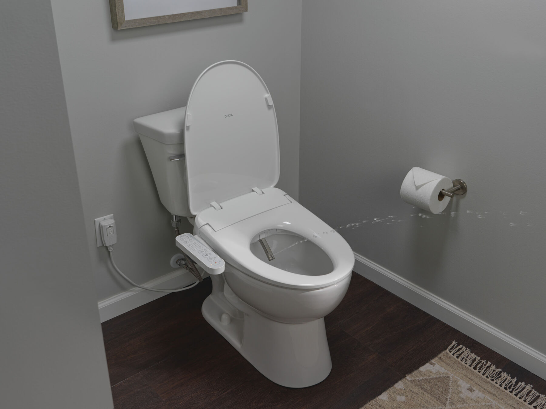 Standard Elongated Electric Bidet Toilet Seat, image 26