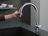 Llave de una manija con tubo de salida deslizable para cocina