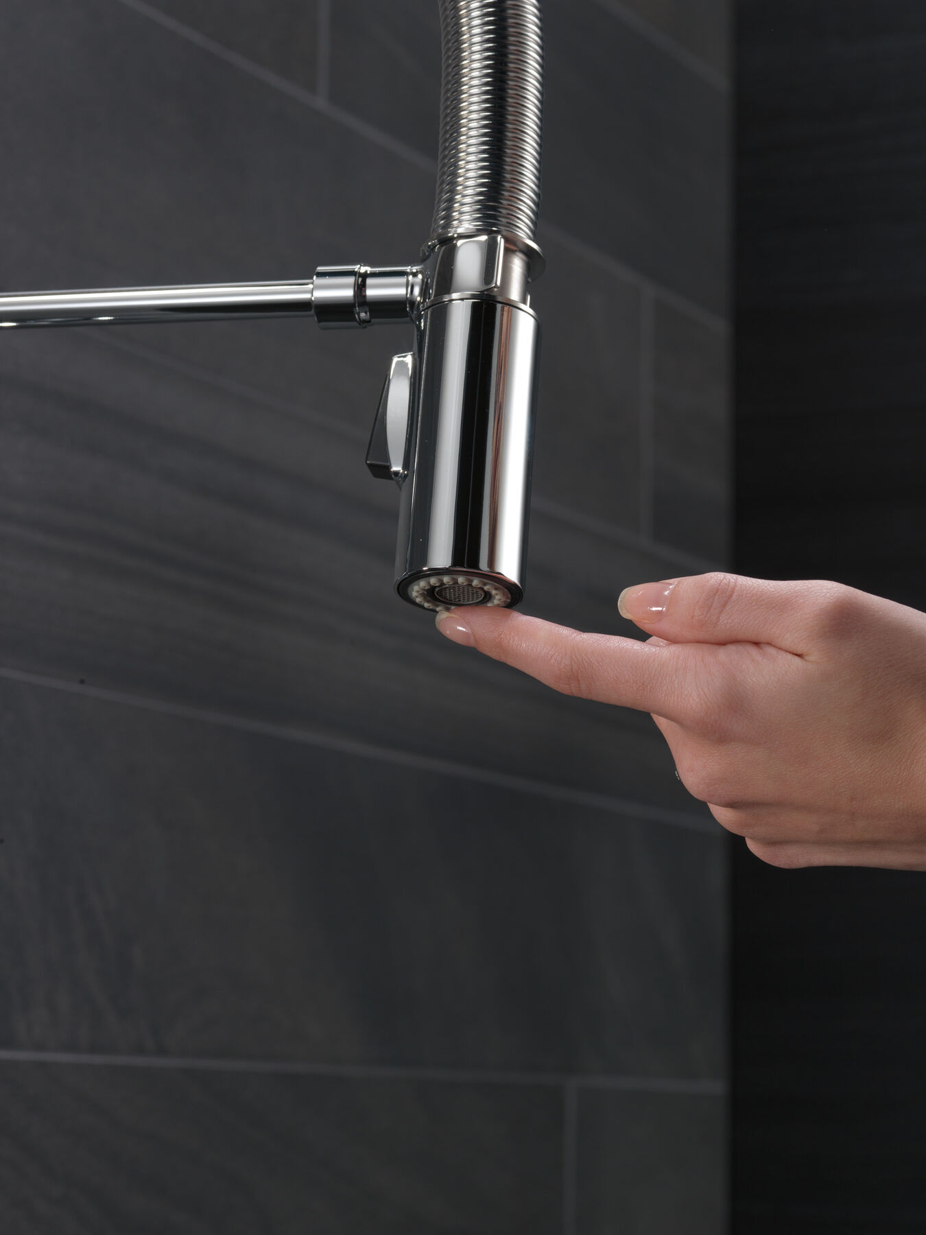 Single-Handle Pull-Down Spring Kitchen Faucet, image 13