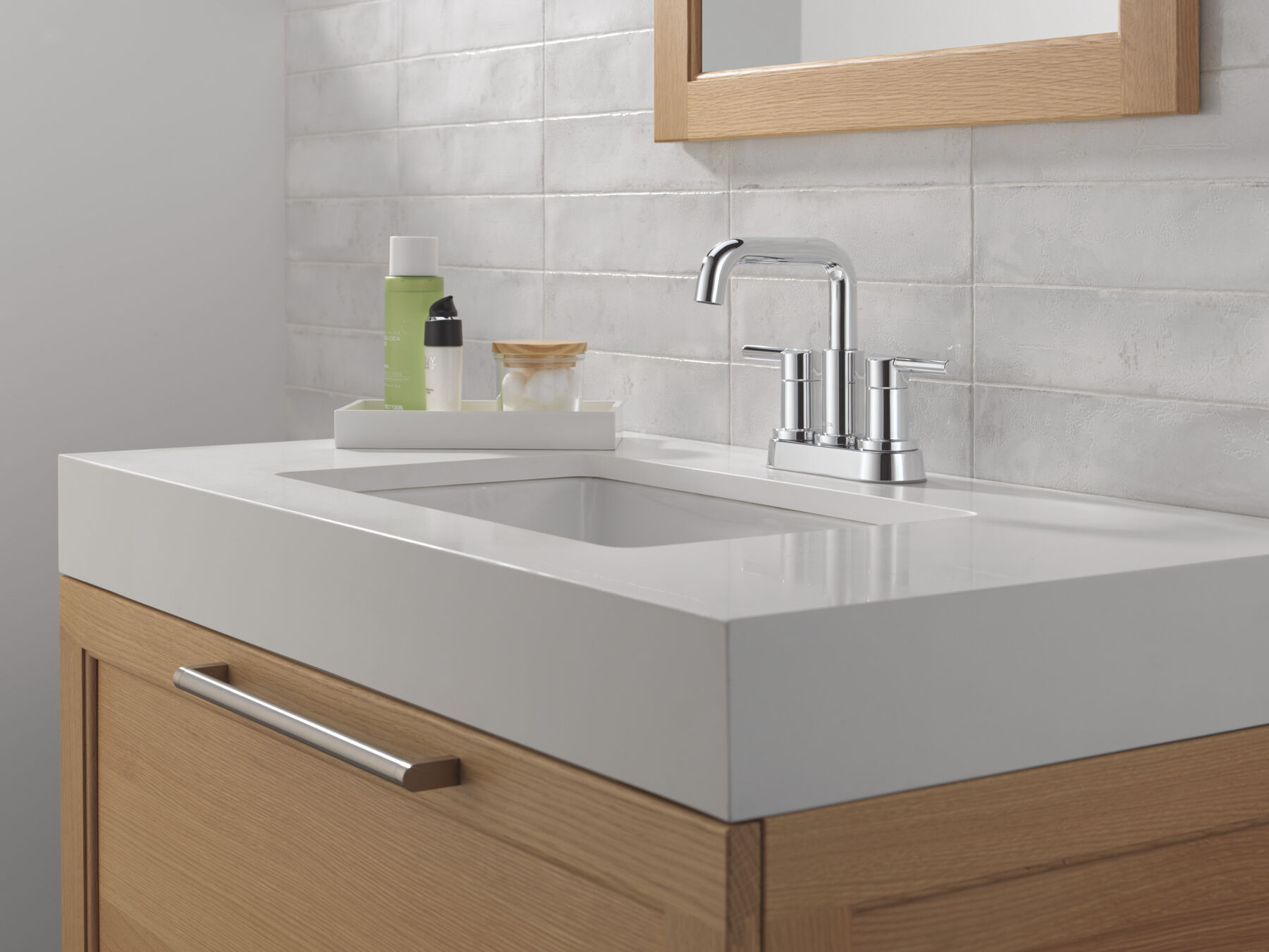 Llave para baño de combinación con dos manijas, imagen 4