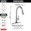 VoiceIQ® Single Handle Pull-Down Faucet with Touch<sub>2</sub>O® Technology