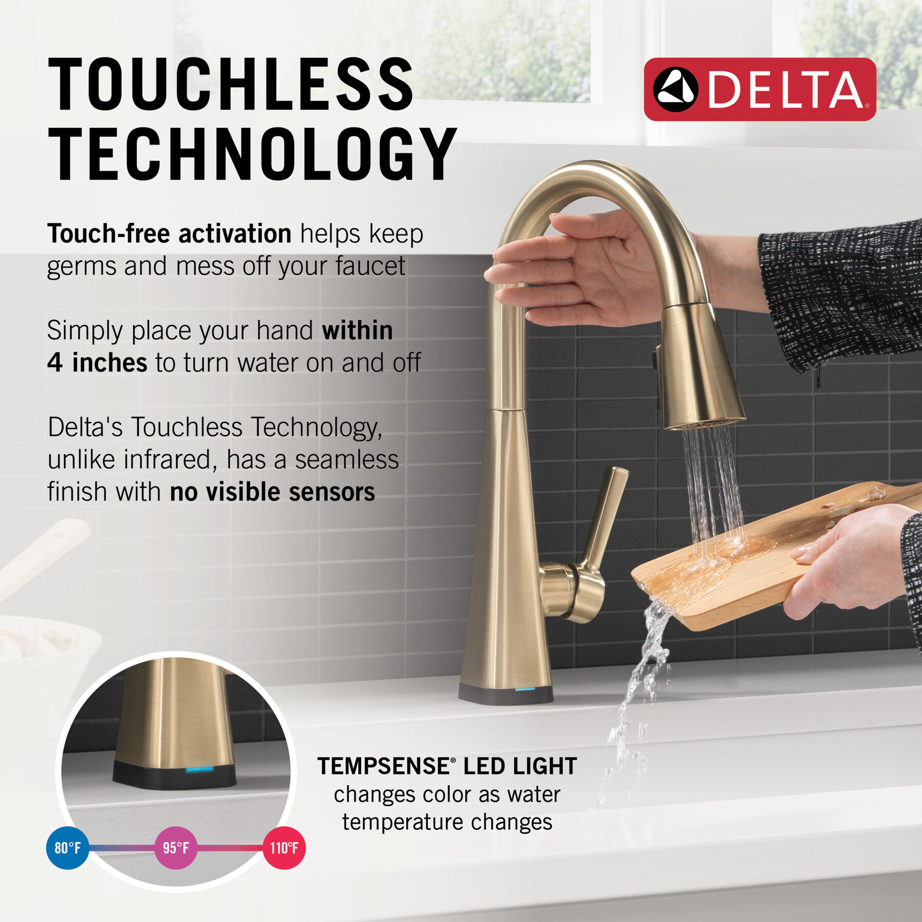 Single-Handle Pull-Down Kitchen Faucet with Touch<sub>2</sub>O® Technology, image 13