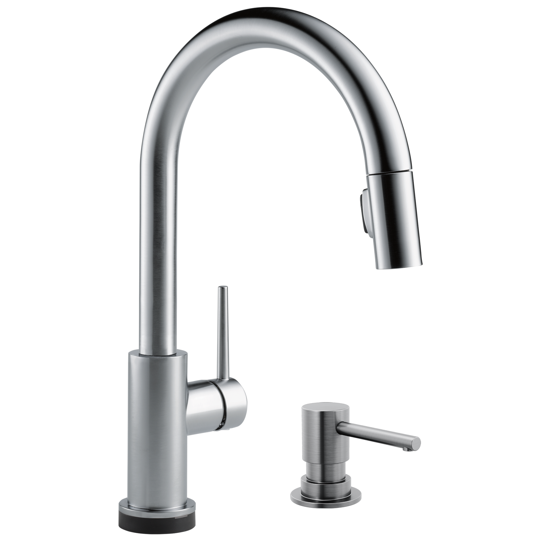 Touch2O with Touchless and VoiceIQ® Technology Single Handle Pull-Down Kitchen Faucet with Soap Dispenser