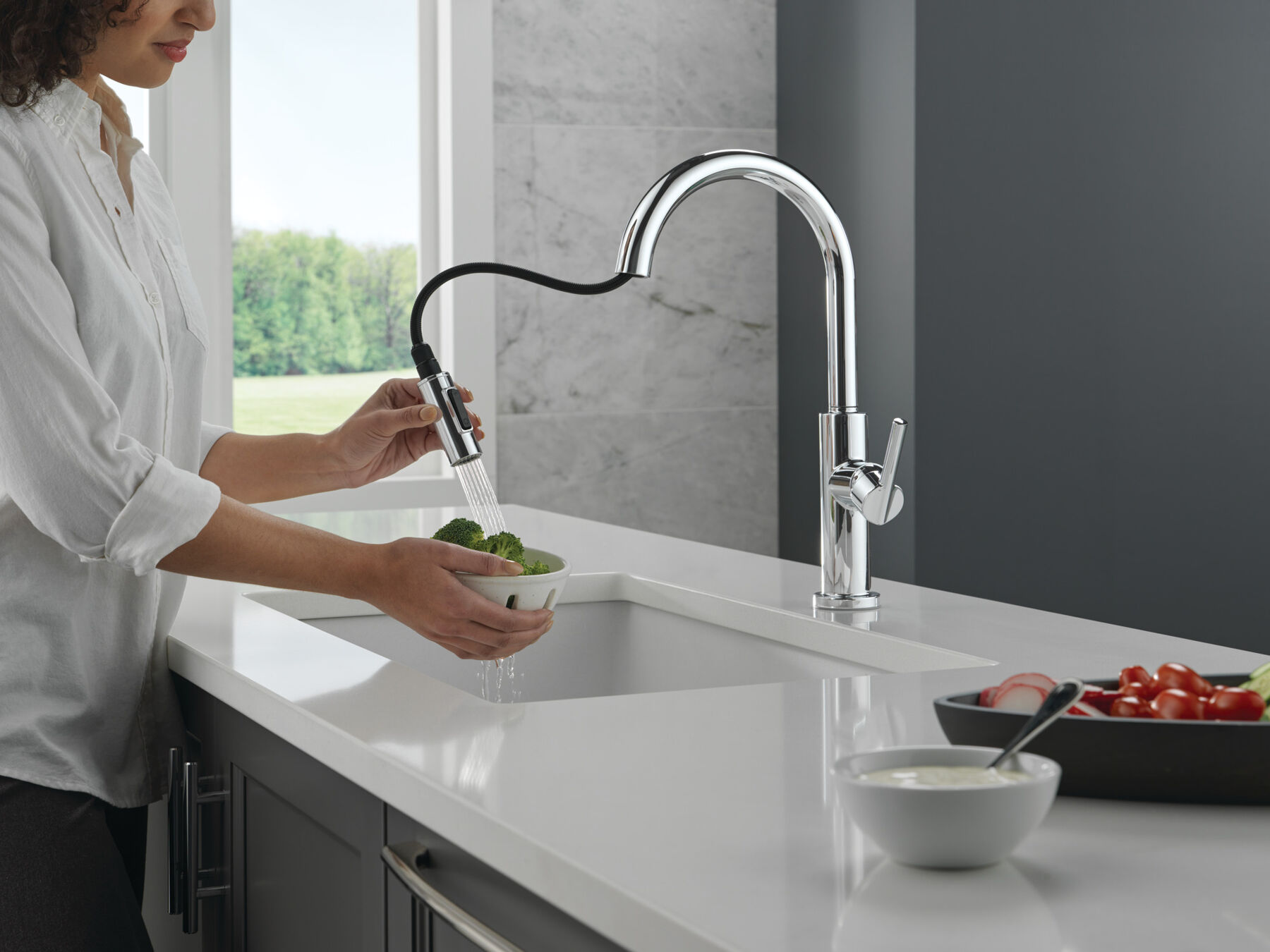 Llave para cocina monomando extensible, imagen 5