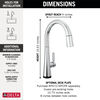 Single Handle Pull-Down Kitchen Faucet With Touch<sub>2</sub>O® Technology