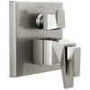 Accesorios para válvula Monitor serie 17T con dos manijas y desviador de 3 funciones