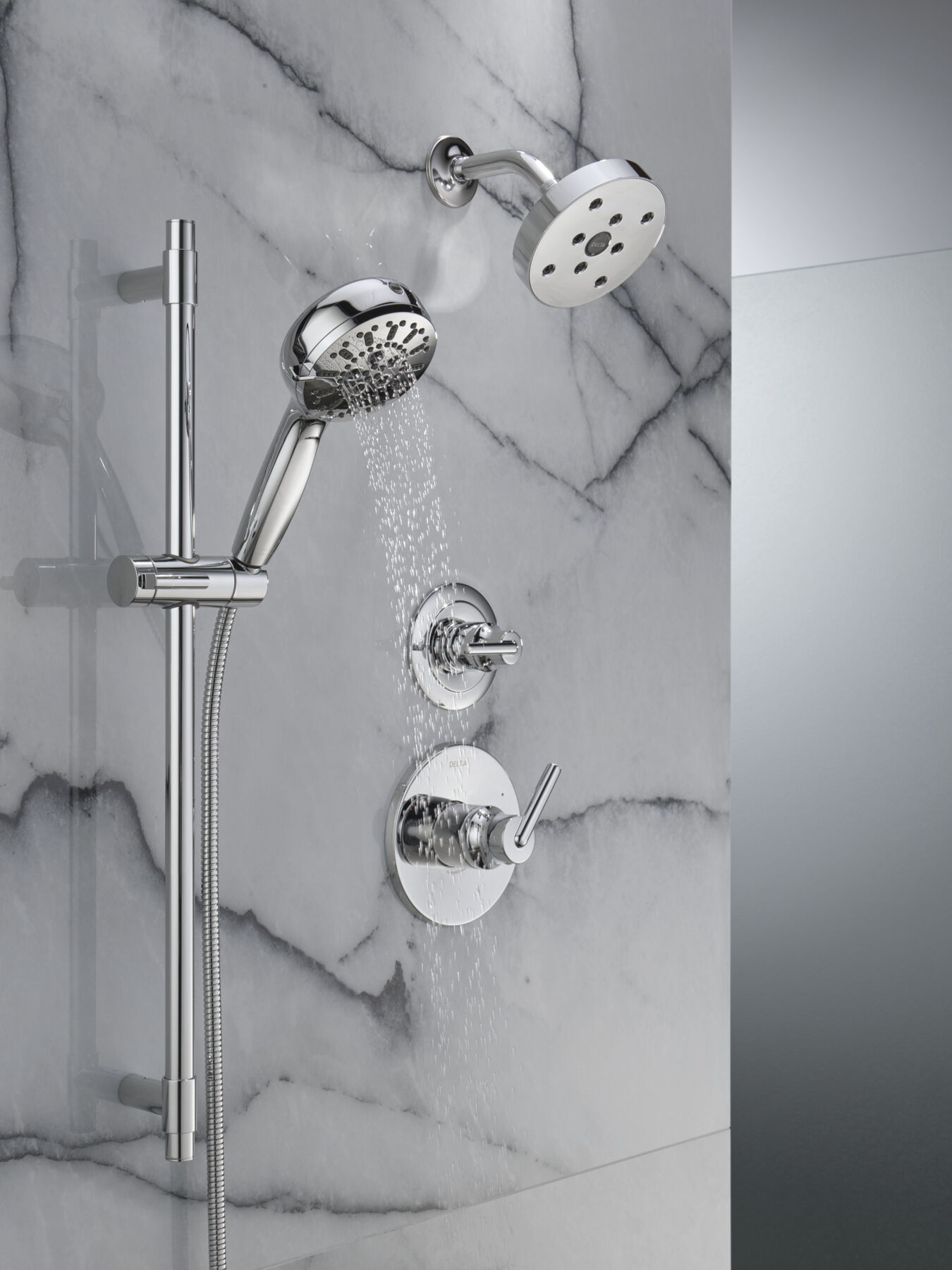 7-Setting Slide Bar Hand Shower with Cleaning Spray, image 13