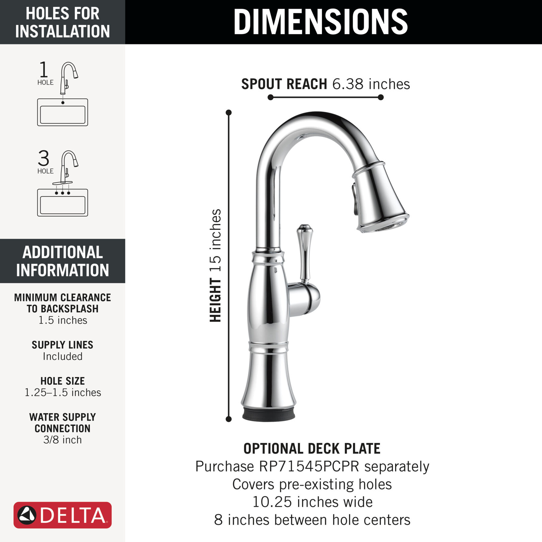 Touch2O® Bar / Prep Faucet with Touchless Technology, image 1