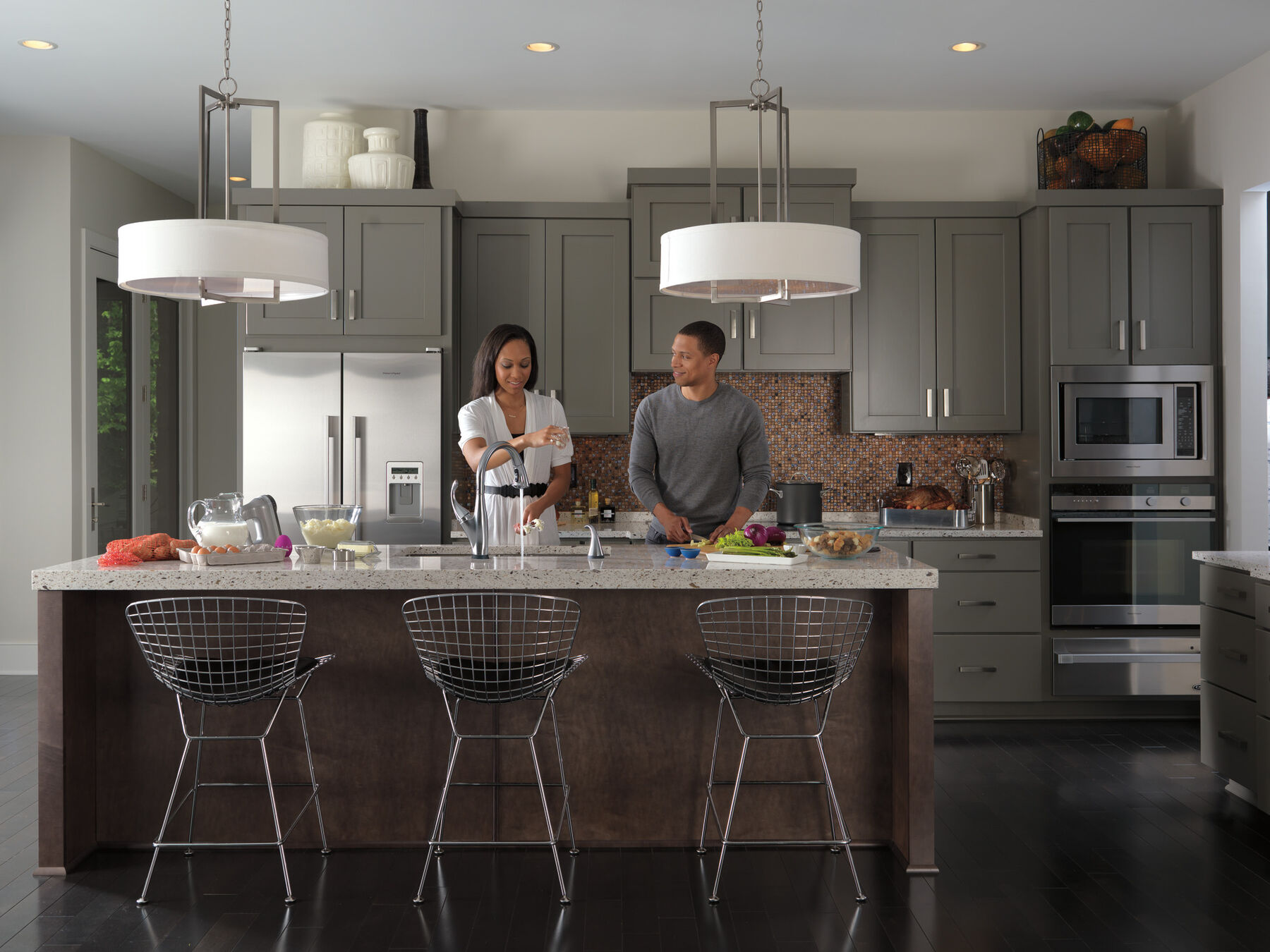 Llave para cocina monomando extensible con tecnologías Touch<sub>2</sub>O® y ShieldSpray®, imagen 7