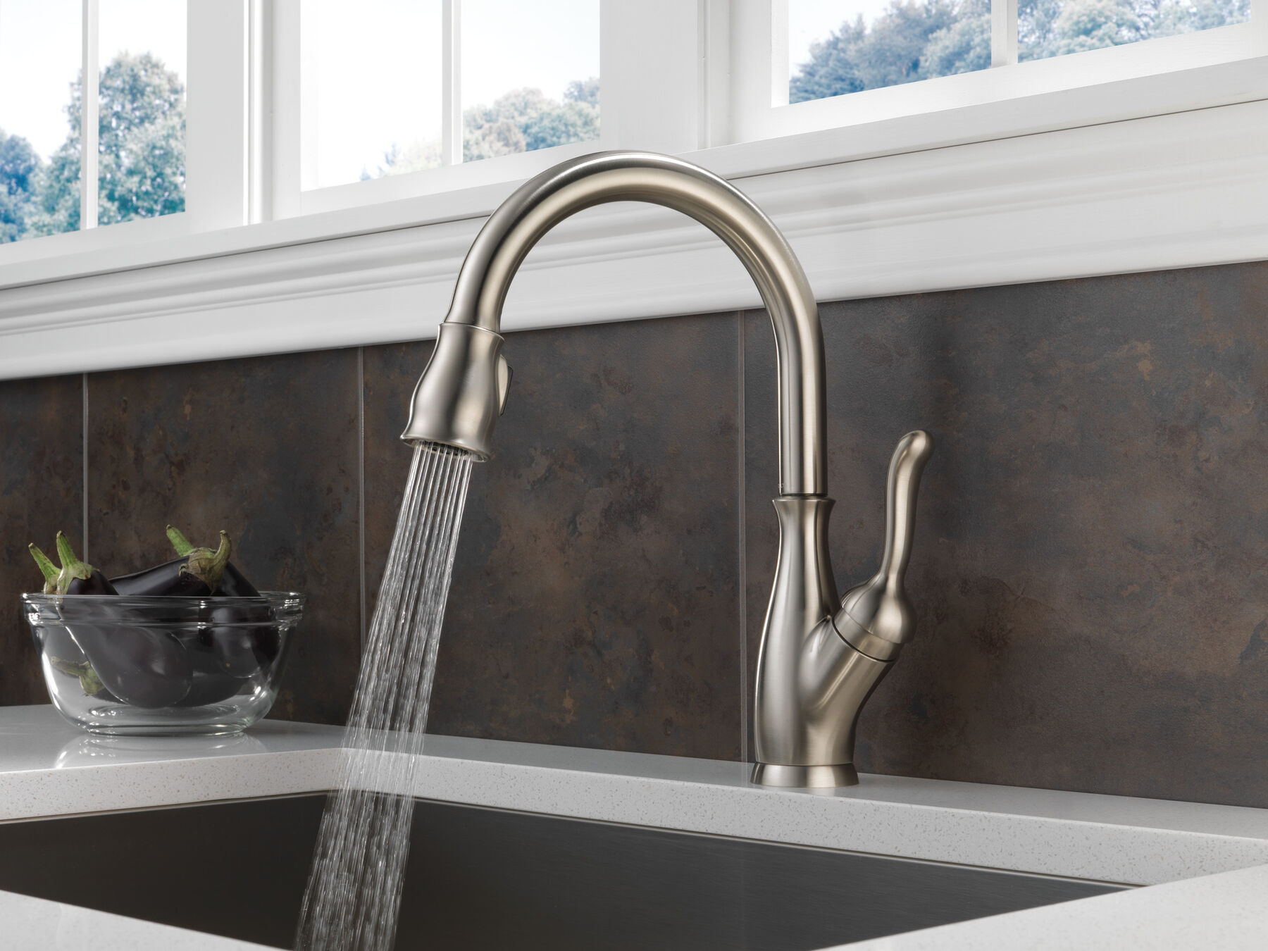 Kitchen Single Handle Pull Down Faucet, image 12