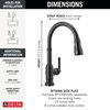 Touch<sub>2</sub>O® Technology Kitchen Faucet with Touchless Technology