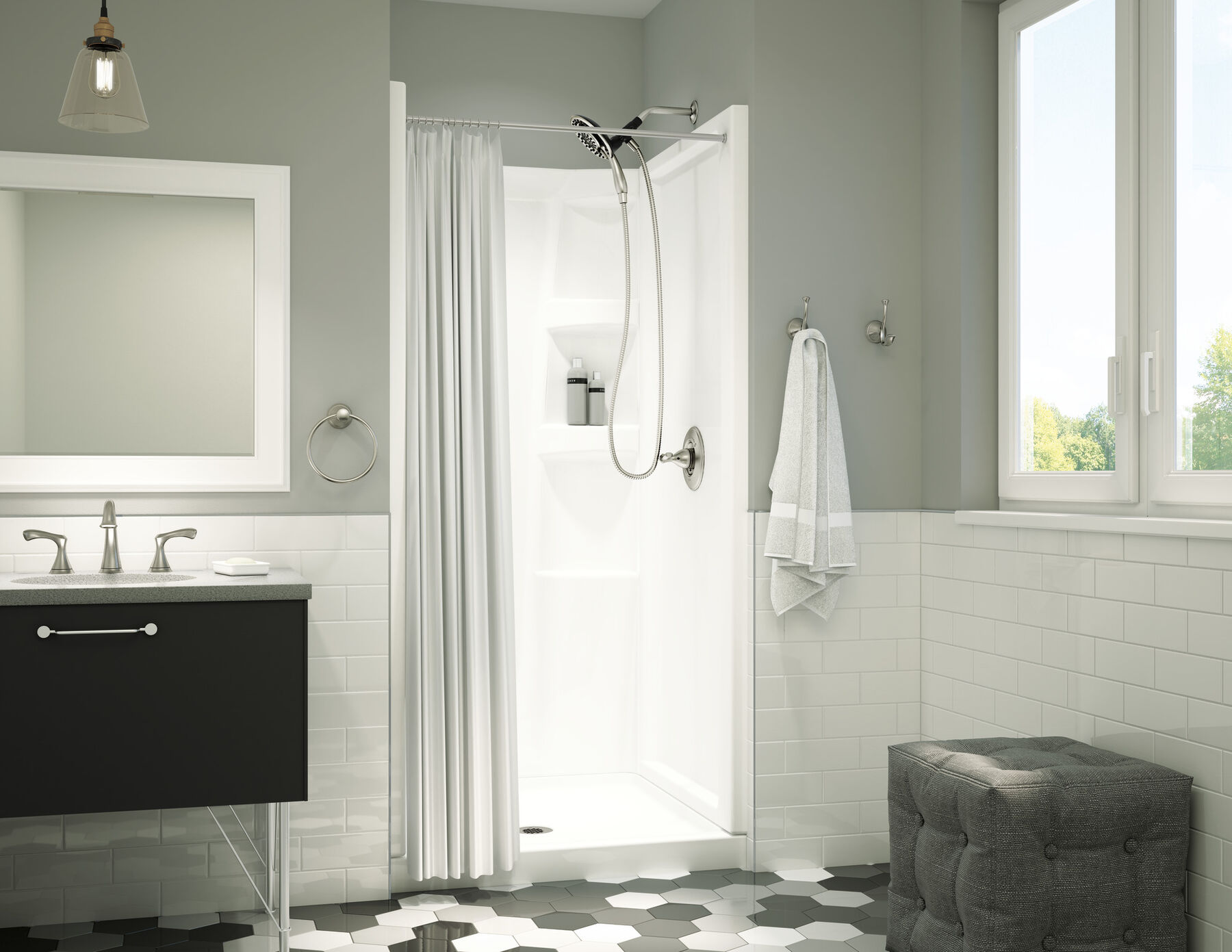 Cerramiento para ducha ProCrylic de 36" Cerramiento de ducha, imagen 4