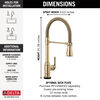 Touch<sub>2</sub>O® Technology Kitchen Faucet with Touchless Technology