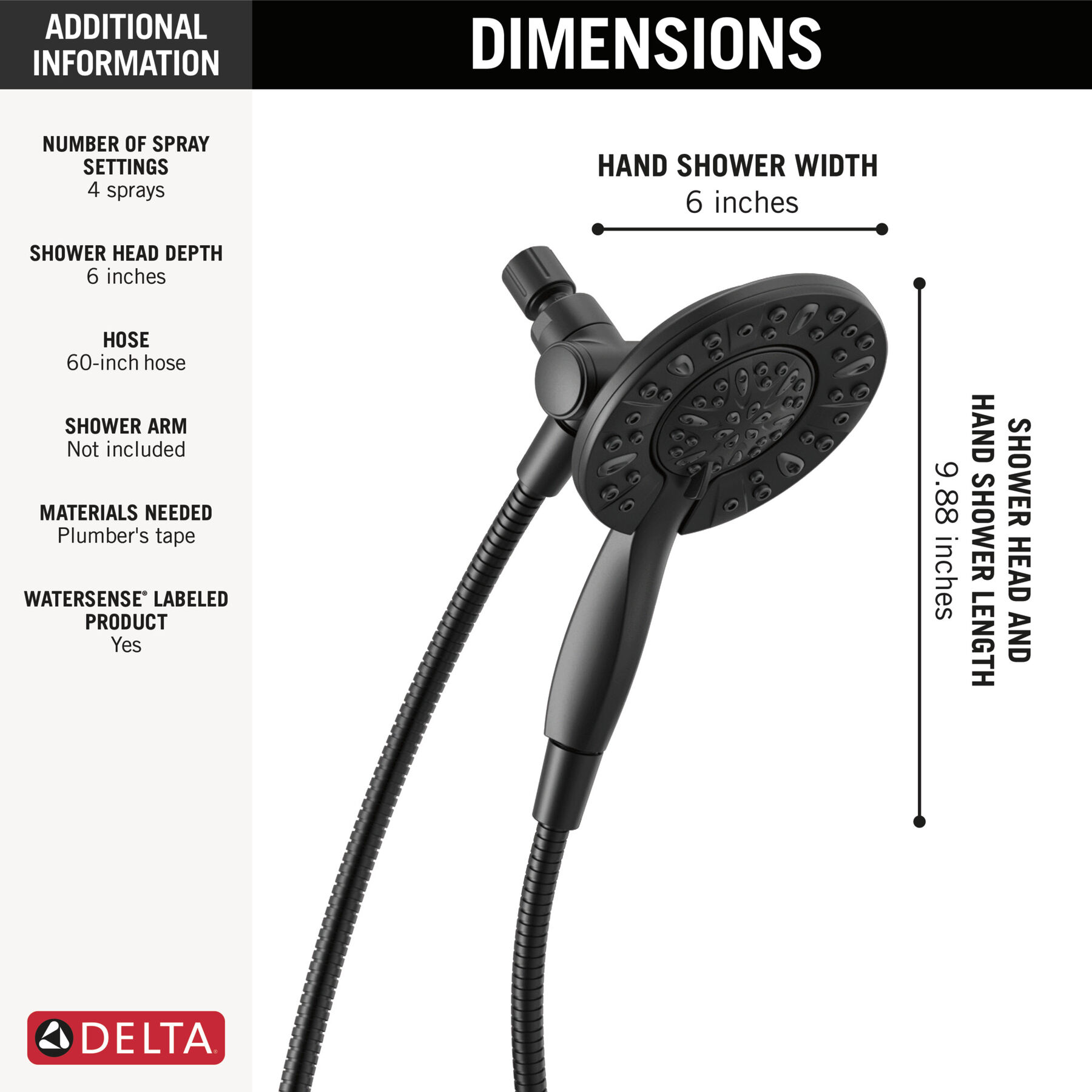 Ducha dos en uno In2ition® de 4 funciones, imagen 8