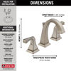 Llave para baño de extensión con dos manijas (producto recertificado)