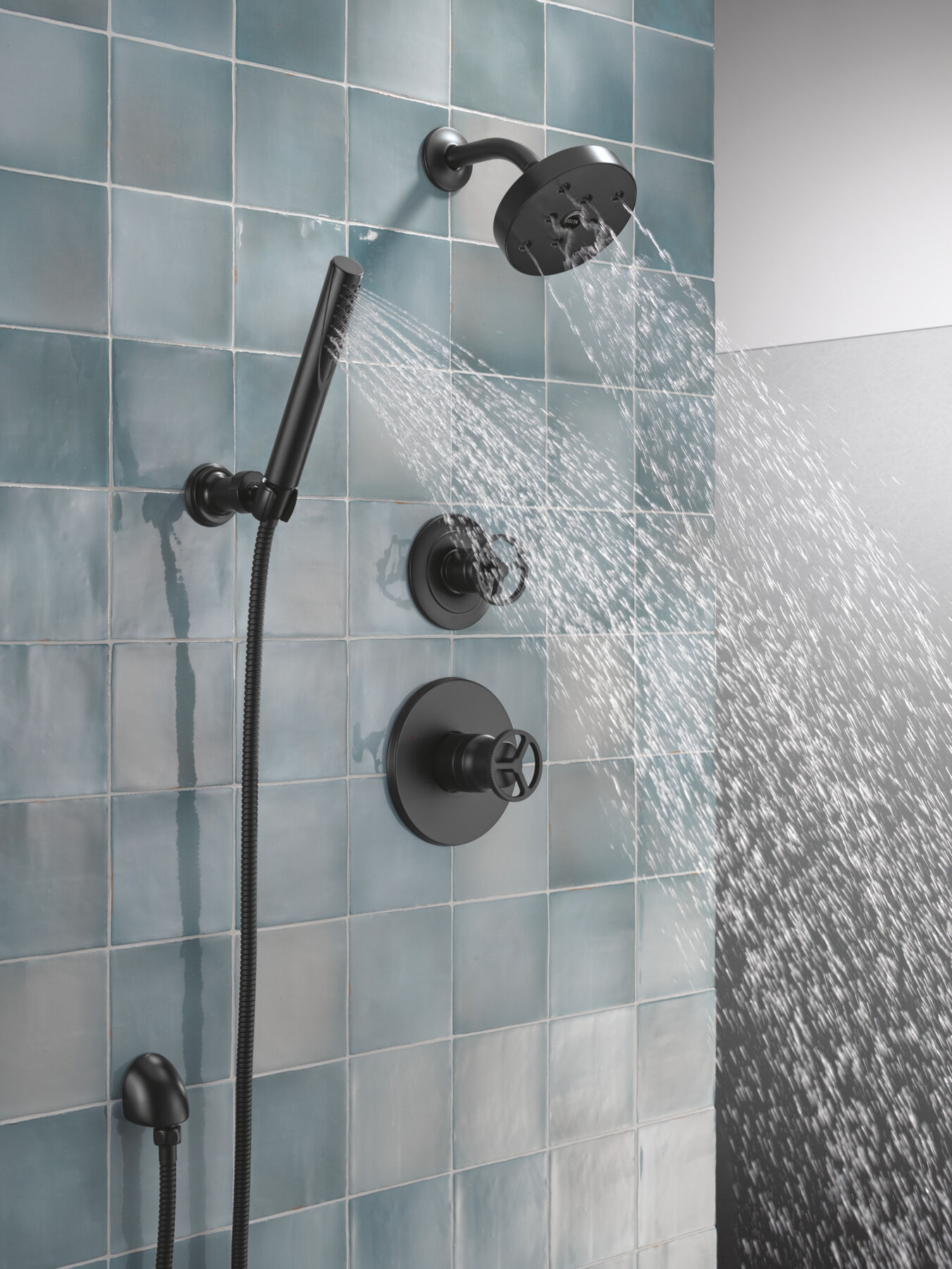 Ducha manual premium para montaje en pared ajustable de una sola función, imagen 14