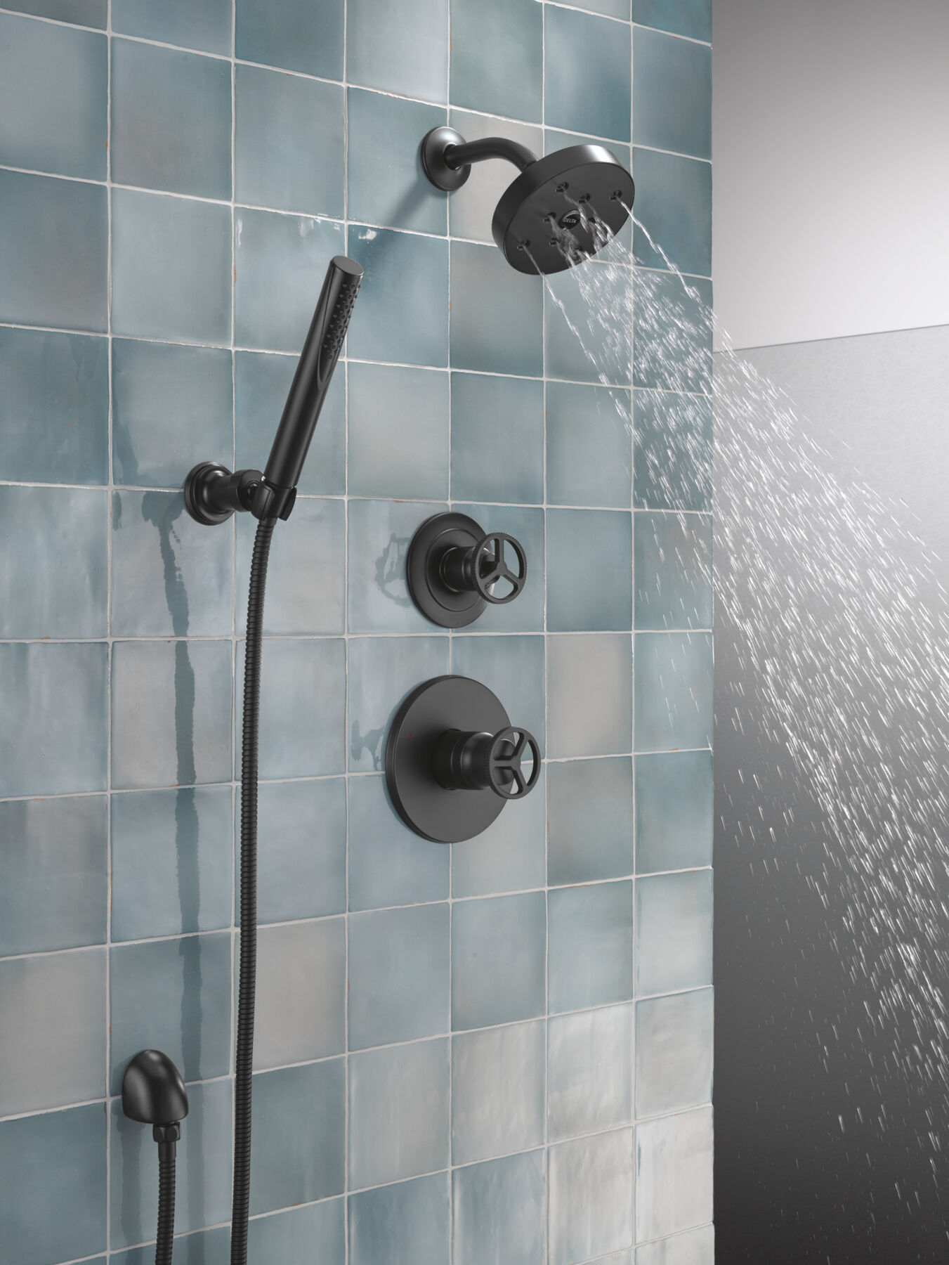 Ducha manual premium para montaje en pared ajustable de una sola función, imagen 13