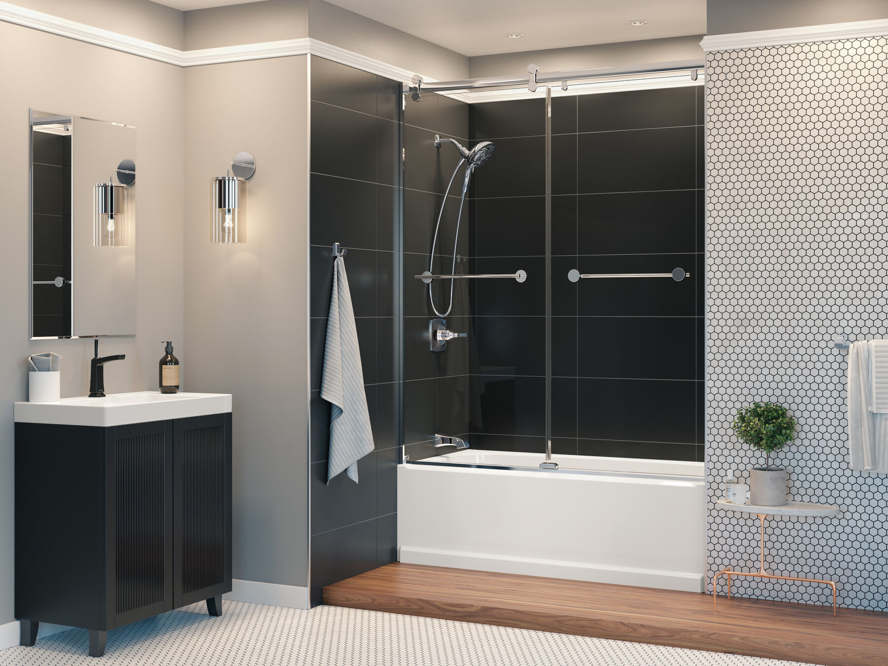 Bañera de 60" x 32", desagüe derecho, imagen 3