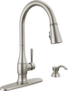 Llave para cocina monomando extensible con dispensador de jabón y tecnología ShieldSpray