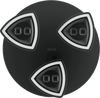 Regadera tipo lluvia colgante H<sub>2</sub>Okinetic® con luz de LED