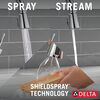 Llave para cocina monomando extensible con dispensador de jabón y tecnología ShieldSpray