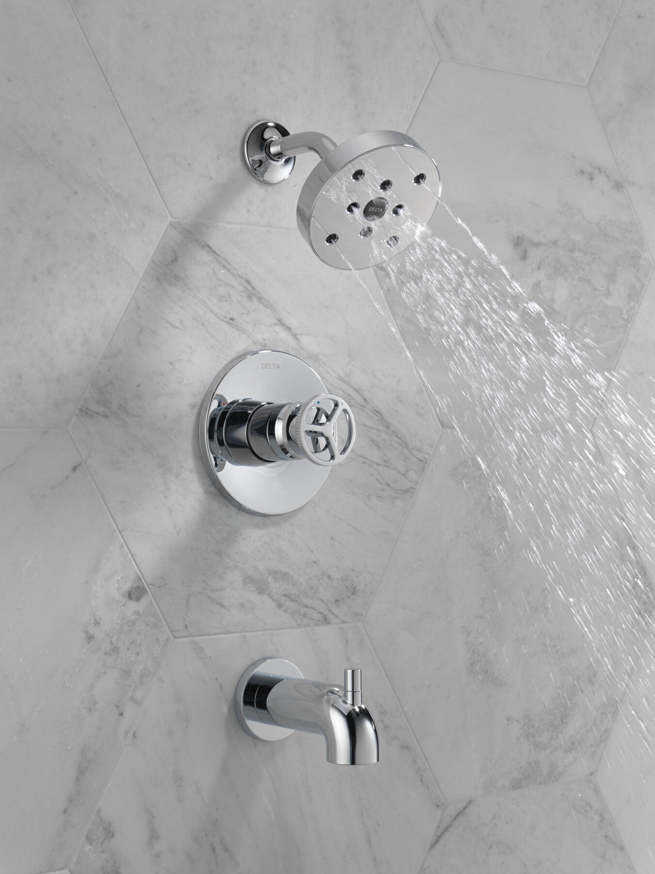H<sub>2</sub>Okinetic® Tub Shower Trim, image 1