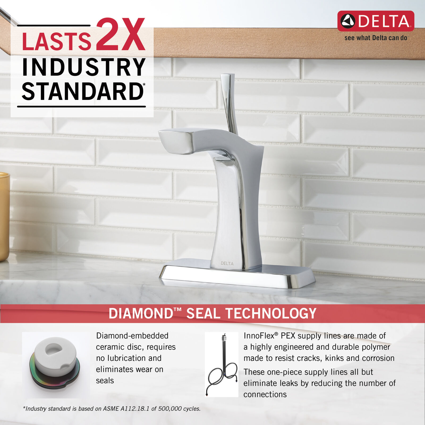 Llave para baño monomando, emergente de metal, imagen 3