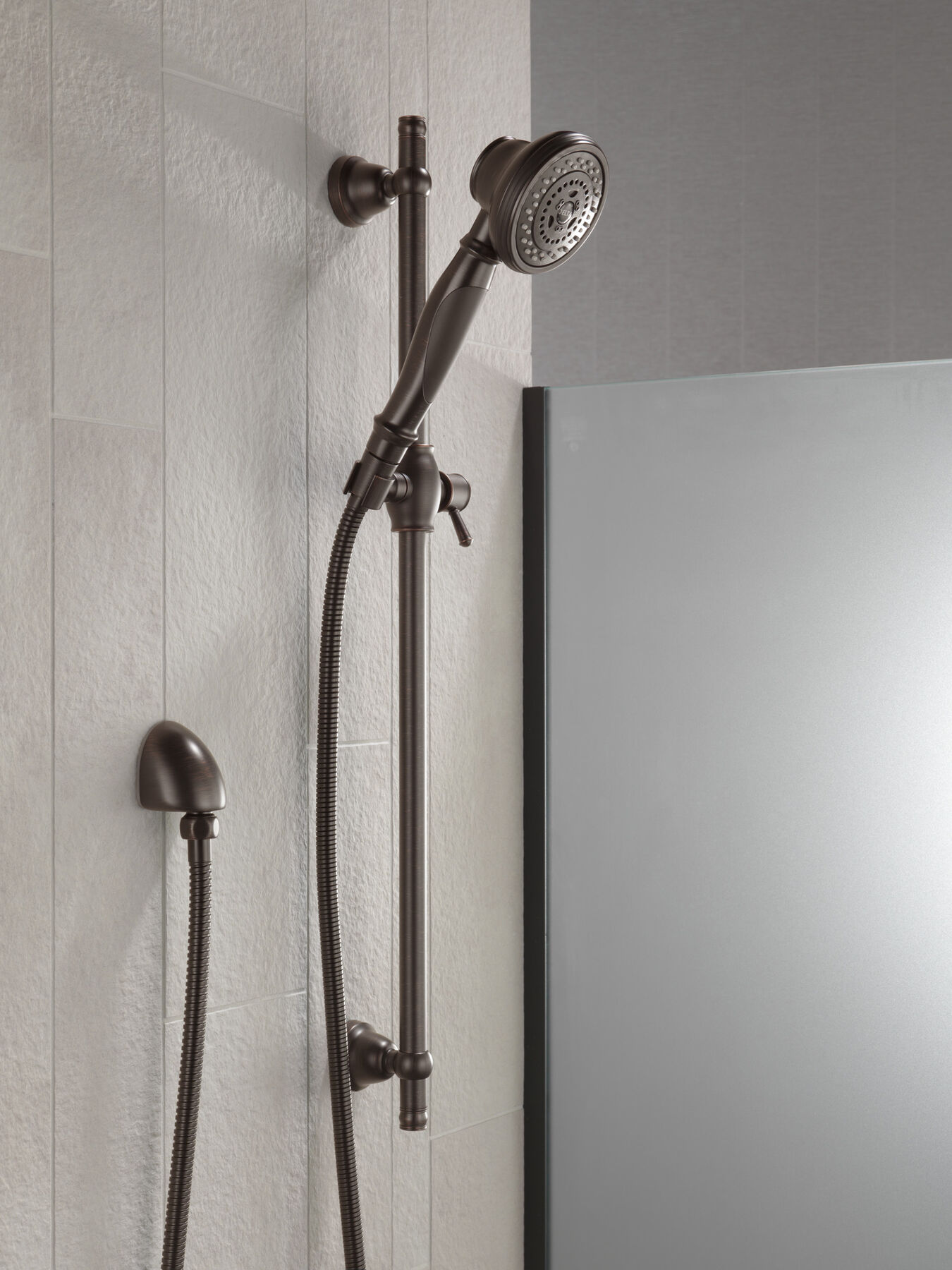 Ducha manual premium de 3 funciones con barra deslizante, imagen 7
