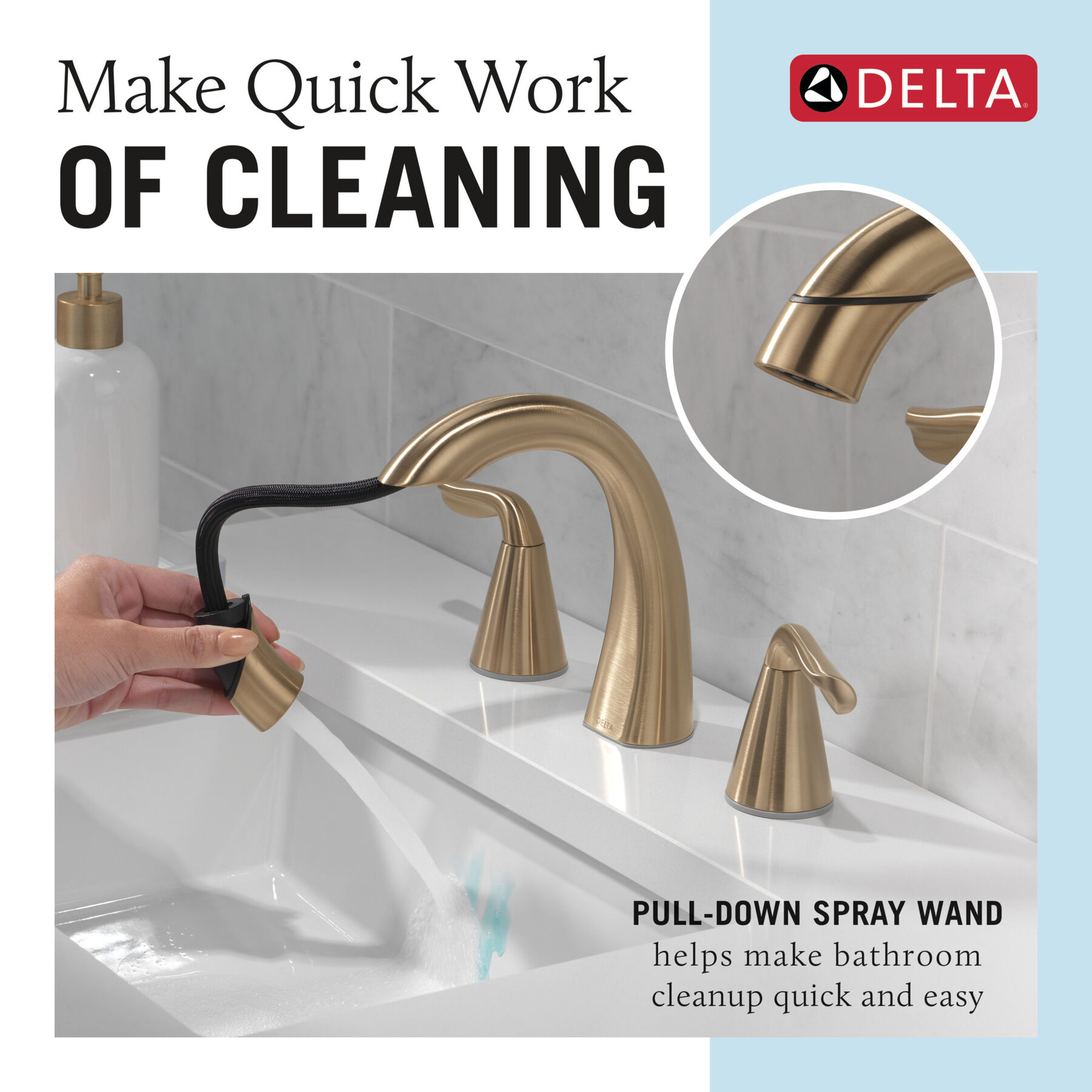 Llave para baño extensible independiente de dos manijas, imagen 1
