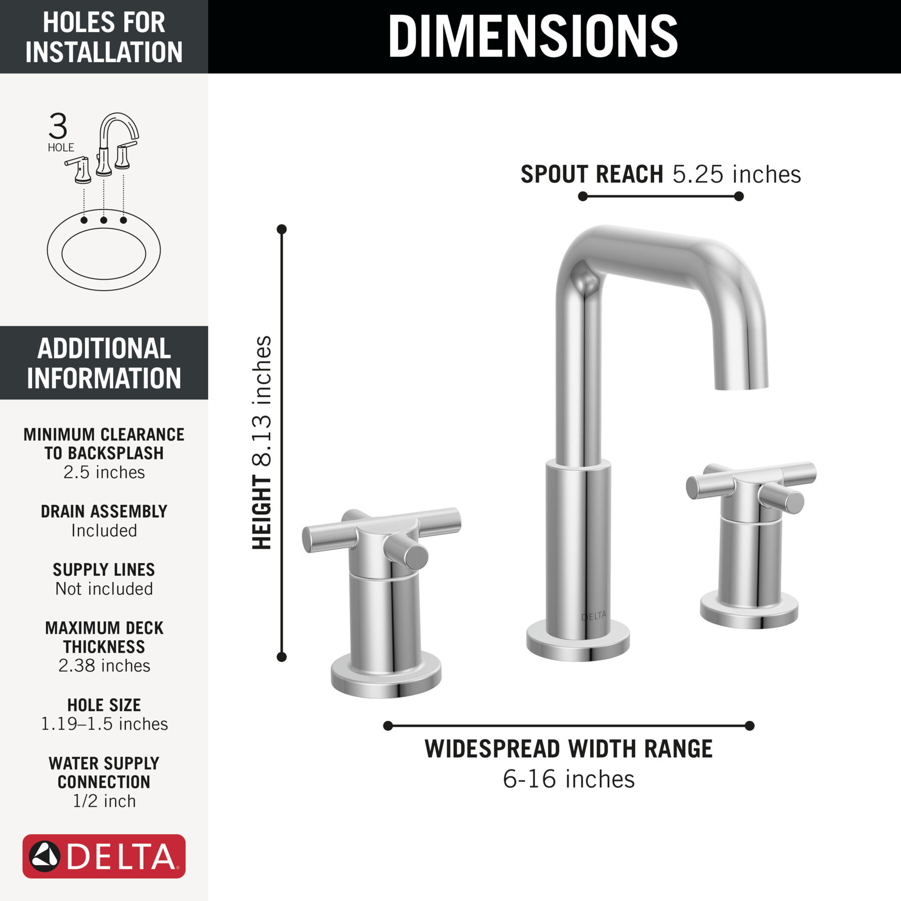 Widespread Lavatory Faucet with Tub Shower Trim Bundle - 14 Series, image 2