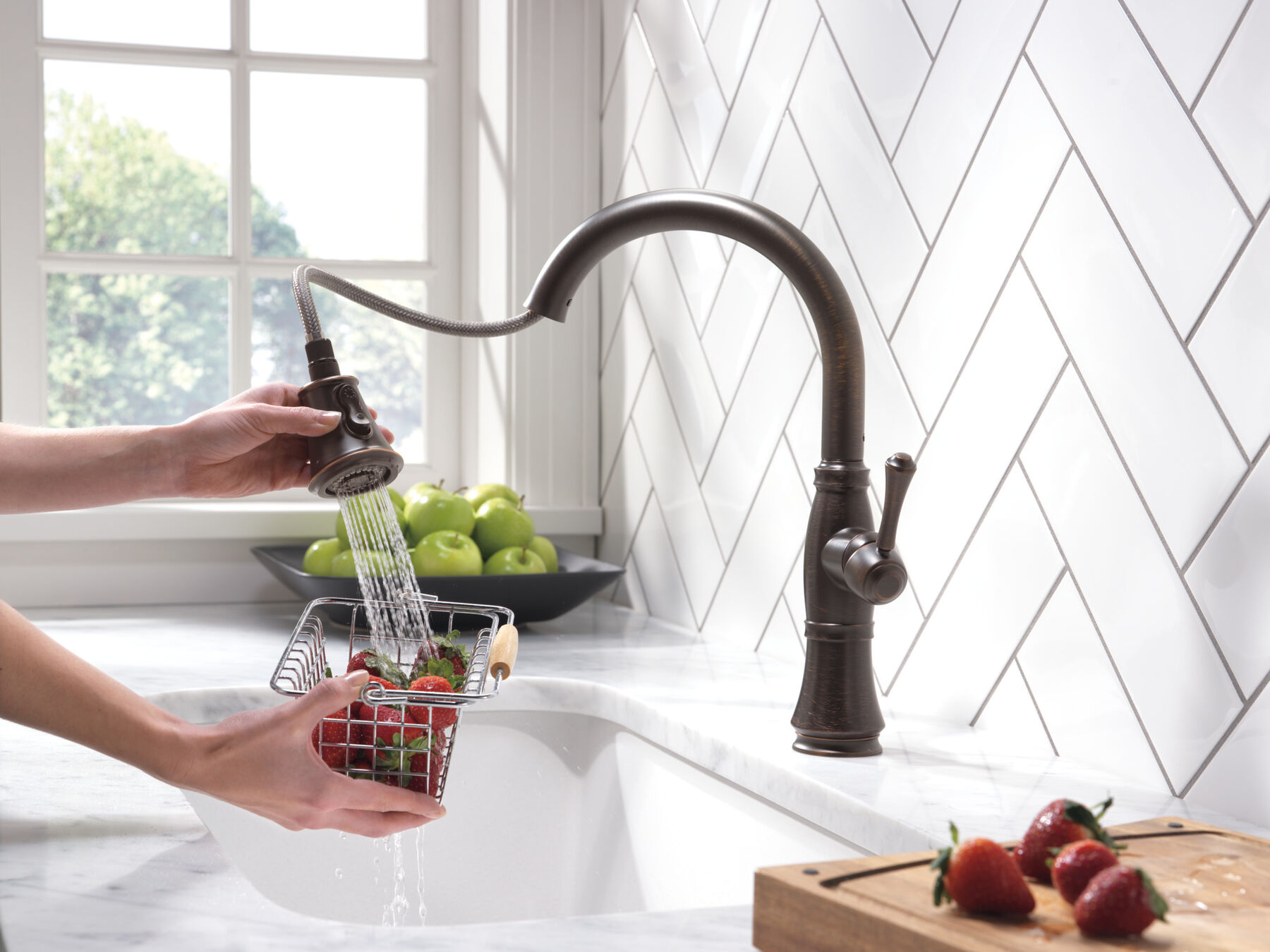 Llave para cocina monomando extensible con tecnología ShieldSpray® (producto recertificado), imagen 3