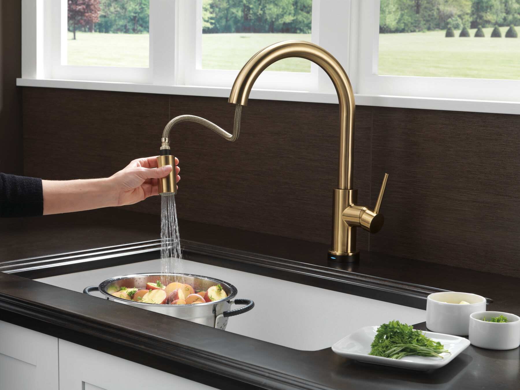 Llave para cocina monomando extensible con tecnología Touch<sub>2</sub>O®, imagen 9