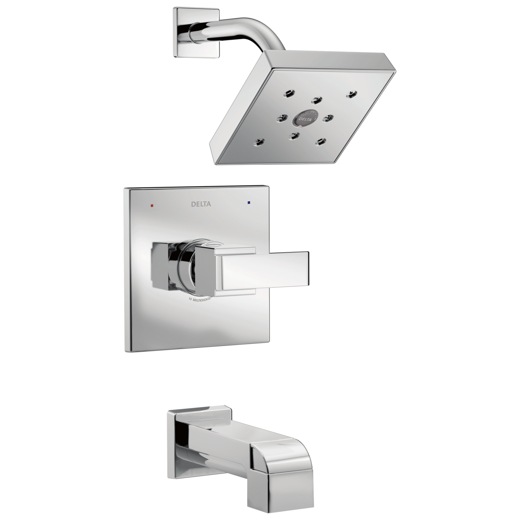 Terminaciones de ducha y bañera Monitor® serie 14 con H<sub>2</sub>Okinetic®