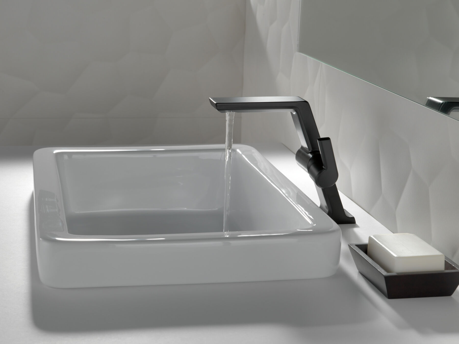 Llave para baño monomando tipo vasija de altura media, imagen 3