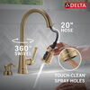 Single Handle Kitchen Pull-Down Faucet w/ Soap Dispenser